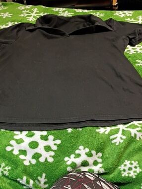 Black Women's Polo Top - Unbranded